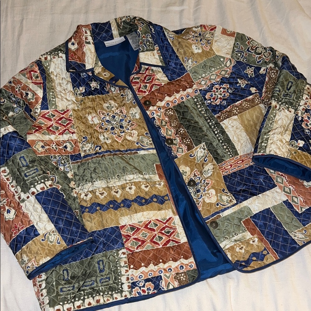 Vintage patchwork quilted coat